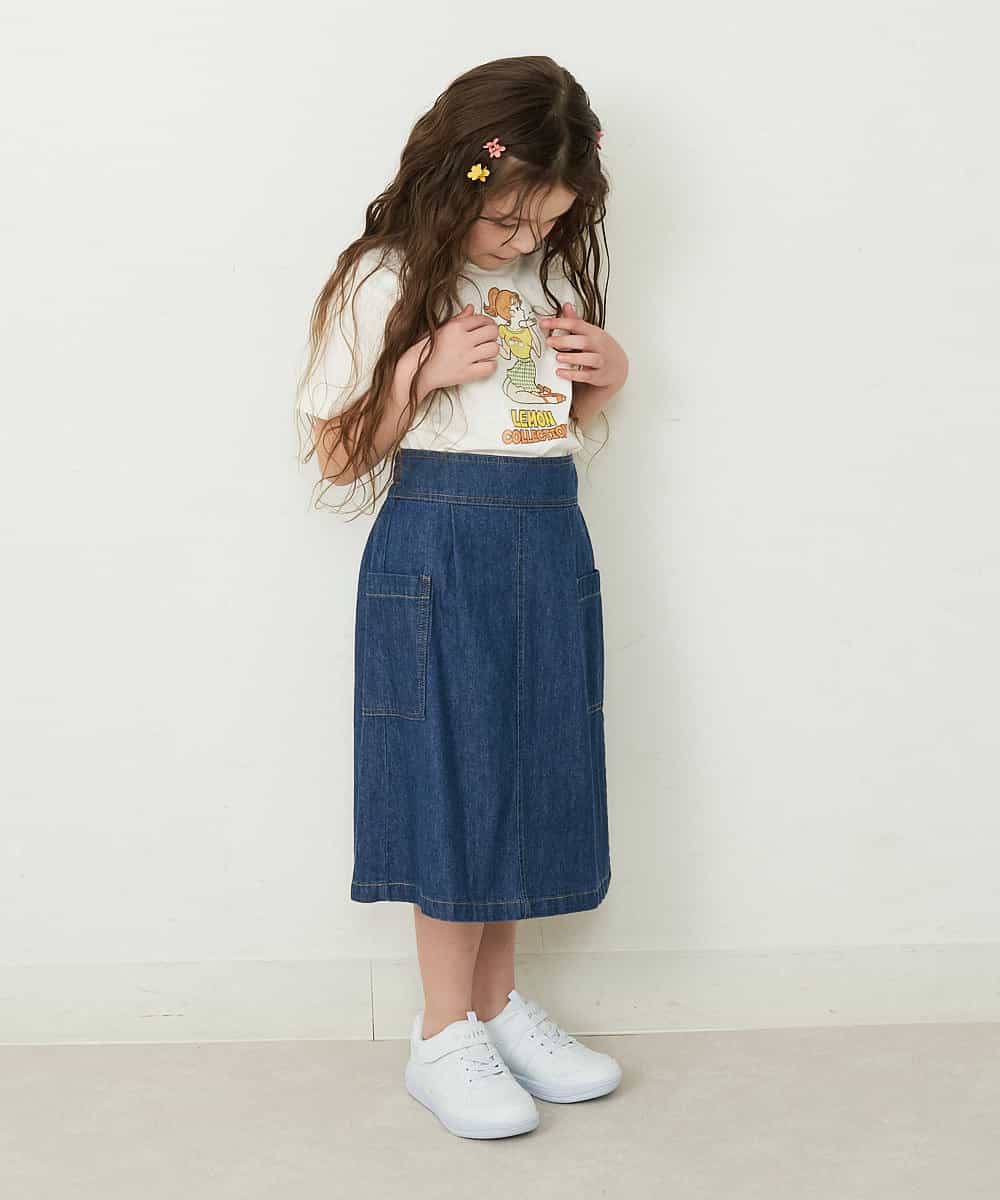 KJKFP84024 a.v.v KIDS(アー・ヴェ・ヴェ) [100-130]サンレモコラボプリントTシャツ ホワイト