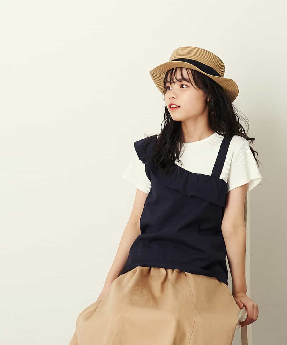 140 150 フリルキャミソールドッキングカットソー カットソー Tシャツ A V V Kids アー ヴェ ヴェ イトキンオンラインストア