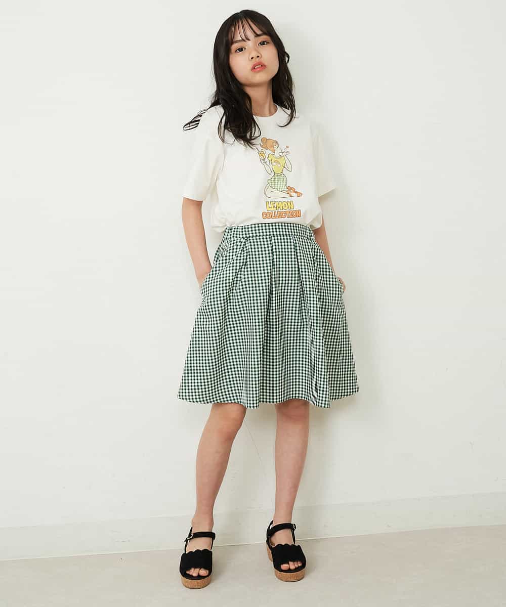 KJKFQ84029 a.v.v KIDS(アー・ヴェ・ヴェ) [140-150]サンレモコラボプリントTシャツ ホワイト