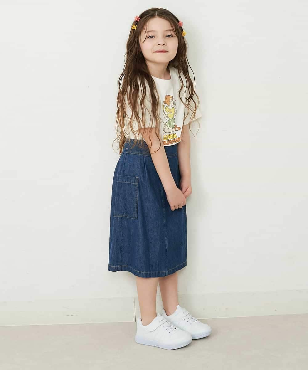 KJKFQ84029 a.v.v KIDS(アー・ヴェ・ヴェ) [140-150]サンレモコラボプリントTシャツ ホワイト