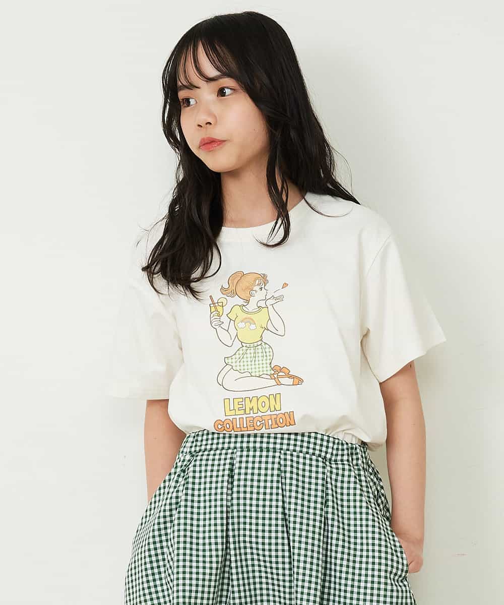 KJKFR84034 a.v.v KIDS(アー・ヴェ・ヴェ) [160]サンレモコラボプリントTシャツ ホワイト