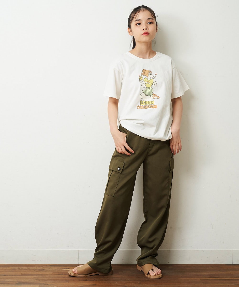 KJKFR84034 a.v.v KIDS(アー・ヴェ・ヴェ) [160]サンレモコラボプリントTシャツ ホワイト