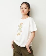 KJKFR84034 a.v.v KIDS(アー・ヴェ・ヴェ) [160]サンレモコラボプリントTシャツ ホワイト