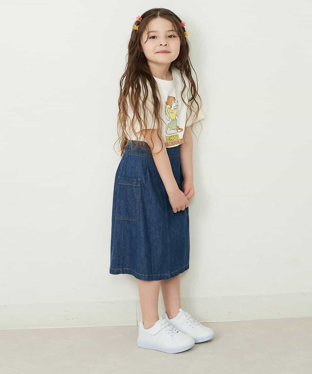 KJKFR84034 a.v.v KIDS(アー・ヴェ・ヴェ) [160]サンレモコラボプリントTシャツ ホワイト