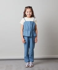 KJKFS51024 a.v.v KIDS(アー・ヴェ・ヴェ) [120-130]フラワーレースカットソー ホワイト