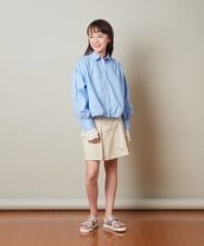 KJKFS52029 a.v.v KIDS(アー・ヴェ・ヴェ) [150-160]袖シアー切り替えカットソー ラベンダー