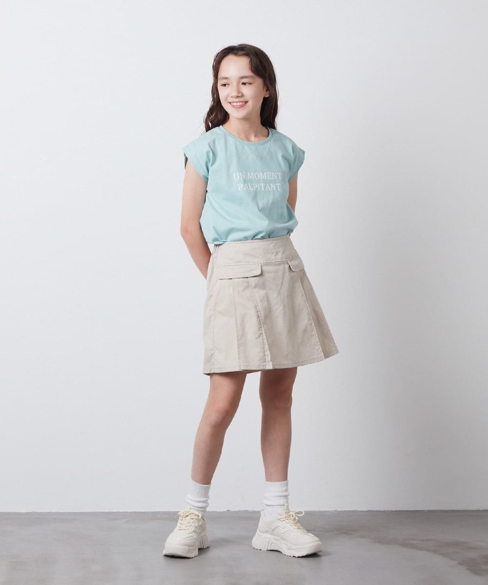 KJKFS53019 a.v.v KIDS(アー・ヴェ・ヴェ) [100-130]ネックレスモチーフＴシャツ ピンク