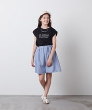 KJKFS53019 a.v.v KIDS(アー・ヴェ・ヴェ) [100-130]ネックレスモチーフＴシャツ ピンク