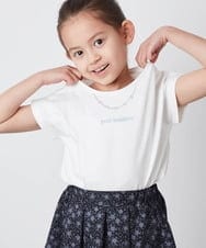 KJKFS53019 a.v.v KIDS(アー・ヴェ・ヴェ) [100-130]ネックレスモチーフＴシャツ ピンク