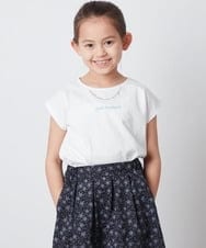 KJKFS53019 a.v.v KIDS(アー・ヴェ・ヴェ) [100-130]ネックレスモチーフＴシャツ ピンク