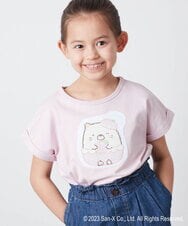 KJKFS80029 a.v.v KIDS(アー・ヴェ・ヴェ) [100-140]すみっコぐらしスパンコールＴシャツ ピンク