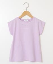 KJKFT53024 a.v.v KIDS(アー・ヴェ・ヴェ) [140-150]ネックレスモチーフＴシャツ ピンク