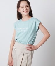 KJKFT53024 a.v.v KIDS(アー・ヴェ・ヴェ) [140-150]ネックレスモチーフＴシャツ ブラック