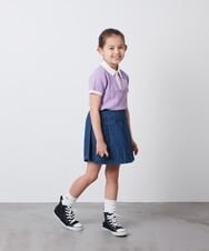 KJKFT84029 a.v.v KIDS(アー・ヴェ・ヴェ) [140-150]【マイルドライナーコラボ】ロゴポロTシャツ マイルドシトラスグリーン