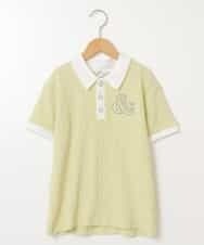 KJKFT84029 a.v.v KIDS(アー・ヴェ・ヴェ) [140-150]【マイルドライナーコラボ】ロゴポロTシャツ マイルドシトラスグリーン