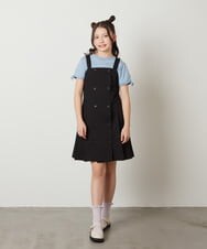 KJKFV38019 a.v.v KIDS(アー・ヴェ・ヴェ) [100-130]袖口リボンTシャツ レッド