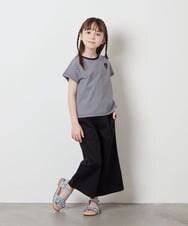 KJKFV40019 a.v.v KIDS(アー・ヴェ・ヴェ) [100-130]ハートワッペン半袖Tシャツ ボーダー