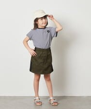 KJKFV40019 a.v.v KIDS(アー・ヴェ・ヴェ) [100-130]ハートワッペン半袖Tシャツ ボーダー