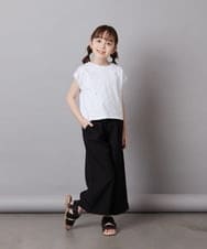 KJKFV41019 a.v.v KIDS(アー・ヴェ・ヴェ) [100-130]ラインストーン半袖Ｔシャツ ホワイト