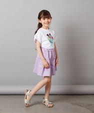 KJKFV46019 a.v.v KIDS(アー・ヴェ・ヴェ) [100-130]スパンコールＴシャツ ホワイト