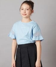 KJKFV51016 a.v.v KIDS(アー・ヴェ・ヴェ) [100-130]袖シアー切り替えトップス ラベンダー