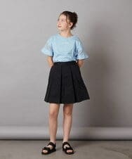 KJKFV51016 a.v.v KIDS(アー・ヴェ・ヴェ) [100-130]袖シアー切り替えトップス ラベンダー
