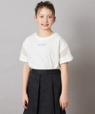 KJKFV51016 a.v.v KIDS(アー・ヴェ・ヴェ) [100-130]袖シアー切り替えトップス ラベンダー