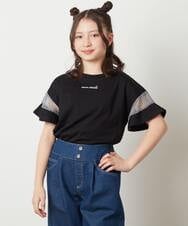 KJKFV51016 a.v.v KIDS(アー・ヴェ・ヴェ) [100-130]袖シアー切り替えトップス ラベンダー