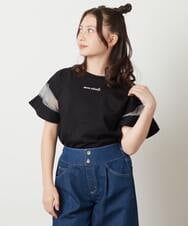 KJKFV51016 a.v.v KIDS(アー・ヴェ・ヴェ) [100-130]袖シアー切り替えトップス ラベンダー