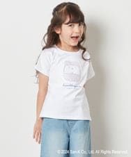 KJKFV80029 a.v.v KIDS(アー・ヴェ・ヴェ) [100-140]【すみっコぐらし】リバーシブルスパンコールTシャツ ライトブルー