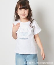 KJKFV80029 a.v.v KIDS(アー・ヴェ・ヴェ) [100-140]【すみっコぐらし】リバーシブルスパンコールTシャツ ライトブルー