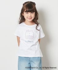 KJKFV80029 a.v.v KIDS(アー・ヴェ・ヴェ) [100-140]【すみっコぐらし】リバーシブルスパンコールTシャツ ライトブルー