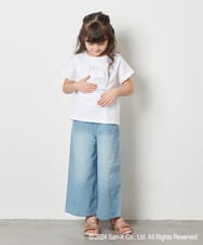 KJKFV80029 a.v.v KIDS(アー・ヴェ・ヴェ) [100-140]【すみっコぐらし】リバーシブルスパンコールTシャツ ライトブルー