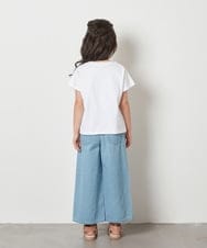 KJKFV80029 a.v.v KIDS(アー・ヴェ・ヴェ) [100-140]【すみっコぐらし】リバーシブルスパンコールTシャツ ライトブルー