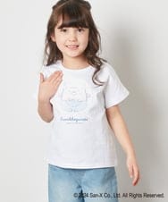 KJKFV80029 a.v.v KIDS(アー・ヴェ・ヴェ) [100-140]【すみっコぐらし】リバーシブルスパンコールTシャツ ホワイト