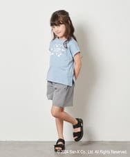 KJKFV81029 a.v.v KIDS(アー・ヴェ・ヴェ) [100-140]【すみっコぐらし】フレンチスリーブＴシャツ ライトブルー