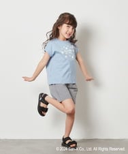 KJKFV81029 a.v.v KIDS(アー・ヴェ・ヴェ) [100-140]【すみっコぐらし】フレンチスリーブＴシャツ ライトブルー