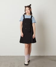 KJKFW38024 a.v.v KIDS(アー・ヴェ・ヴェ) [140-150]袖口リボンTシャツ ホワイト