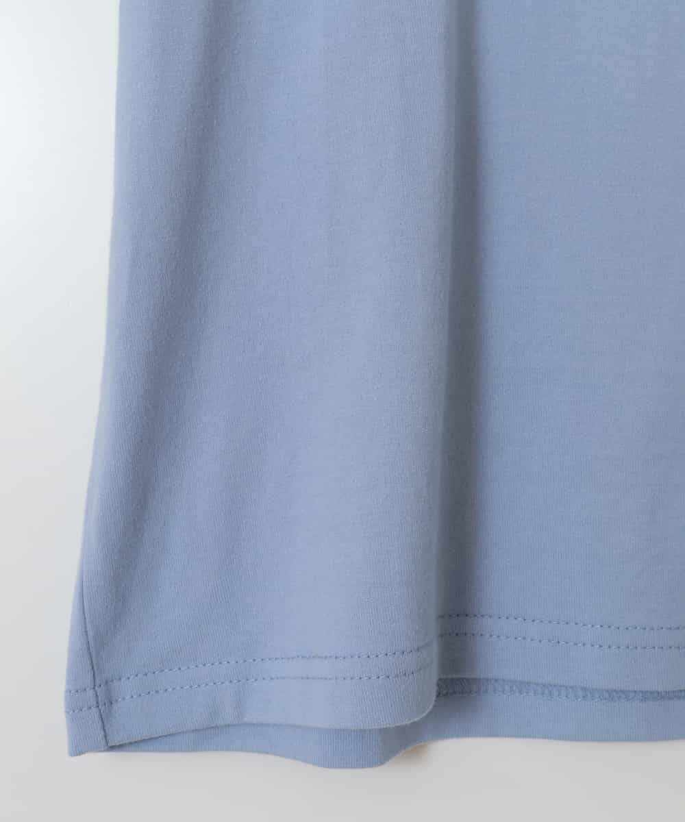 KJKFW38024 a.v.v KIDS(アー・ヴェ・ヴェ) [140-150]袖口リボンTシャツ ライトブルー