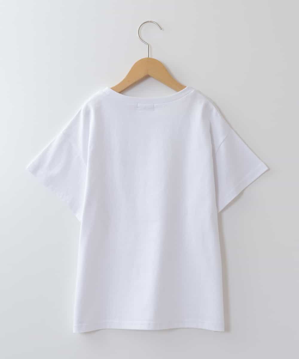 KJKFW40024 a.v.v KIDS(アー・ヴェ・ヴェ) [140-150]ハートワッペン半袖Tシャツ ホワイト
