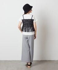 KJKFW43039 a.v.v KIDS(アー・ヴェ・ヴェ) [140-150]チュールキャミドッキングＴシャツ ライトブルー