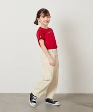 KJKFX38029 a.v.v KIDS(アー・ヴェ・ヴェ) [160]袖口リボンTシャツ ボーダー