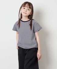 KJKFX40029 a.v.v KIDS(アー・ヴェ・ヴェ) [160]ハートワッペン半袖Tシャツ ブラック