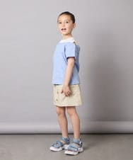 KJKGA03024 a.v.v KIDS(アー・ヴェ・ヴェ) [120-130]オフショルレイヤードロゴTシャツ ライトブルー