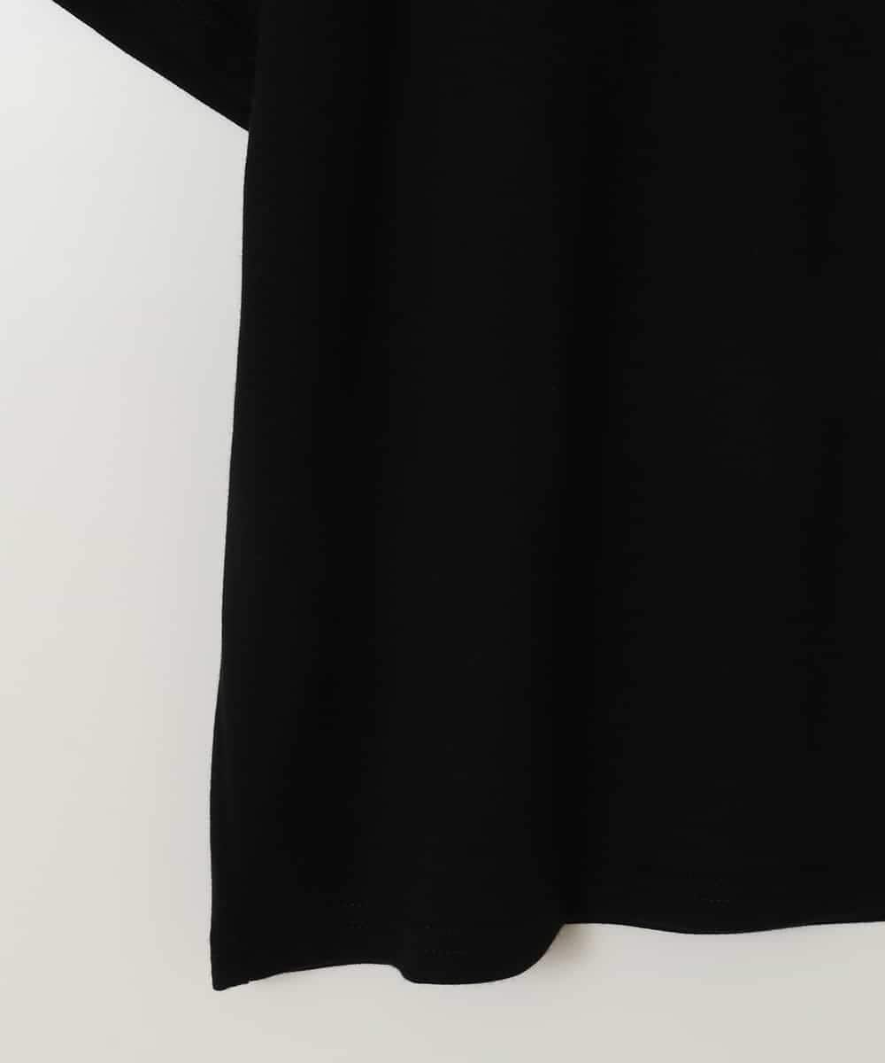 KJKGA03024 a.v.v KIDS(アー・ヴェ・ヴェ) [120-130]オフショルレイヤードロゴTシャツ ブラック