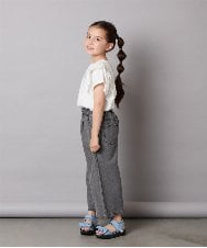 KJKGA13029 a.v.v KIDS(アー・ヴェ・ヴェ) 【接触冷感/ジメジメ対策】[100-150]肩フリルモチーフＴシャツ ラベンダー
