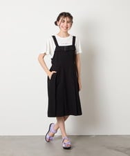 KJKGA20009 a.v.v KIDS(アー・ヴェ・ヴェ) [100-160]【WEB限定/接触冷感】フレアスリーブプチロゴTシャツ ホワイト
