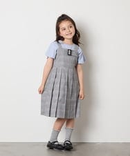 KJKGA20009 a.v.v KIDS(アー・ヴェ・ヴェ) [100-160]【WEB限定/接触冷感】フレアスリーブプチロゴTシャツ ホワイト