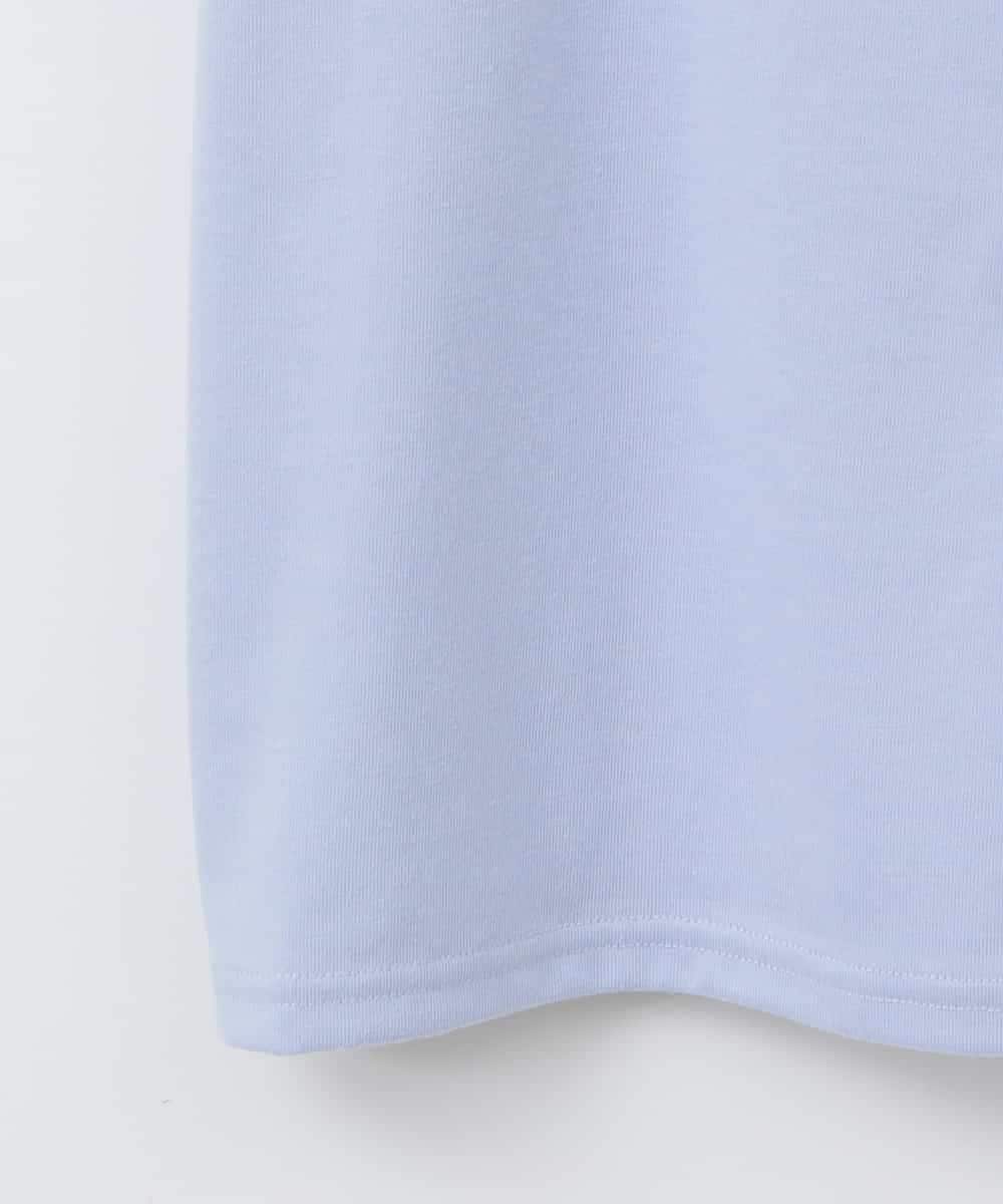 KJKGA20009 a.v.v KIDS(アー・ヴェ・ヴェ) [100-160]【WEB限定/接触冷感】フレアスリーブプチロゴTシャツ ライトブルー