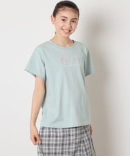 KJKGA22016 a.v.v KIDS(アー・ヴェ・ヴェ) [100-130]【接触冷感】アソートロゴTシャツ グリーン